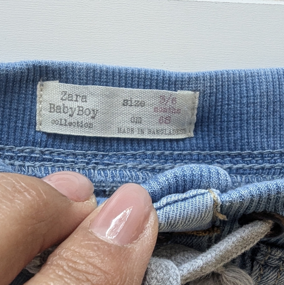 Zara Kids Light Blue Denim Shorts - Picture 2 of 3